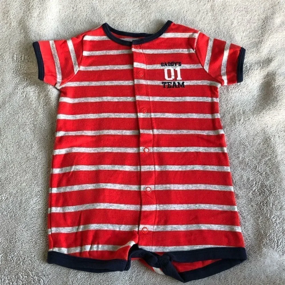 Carter’s Short Sleeve Snap Up Romper